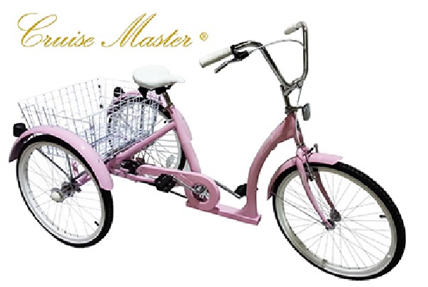 HUSKY CRUISE MASTER 24" ADULT TRICYCLE MODEL T-324 - PINK - Code: 160-404