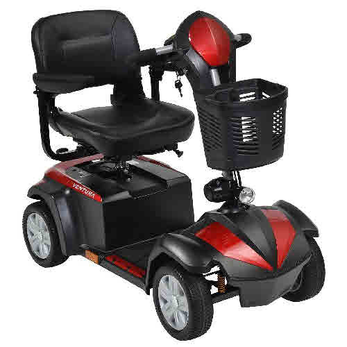 VENTURA418FS - Ventura 18" 4 Wheel Folding Seat Mid Size Scooter